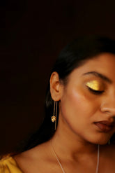 Monstera sui dhaga earrings