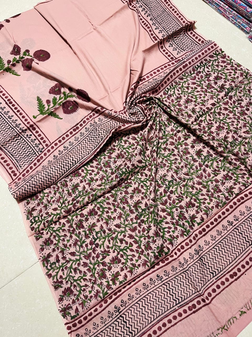 Kaaya Ajrakh Handblock (Saree)