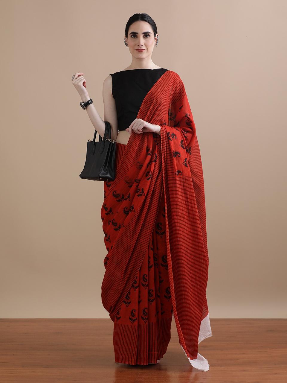 Raabya handblock (Saree)